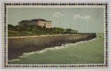 CONSTANTA , HOTEL CAROL CU VEDERE LA MARE , CARTE POSTALA , INCEPUTUL SEC. XX