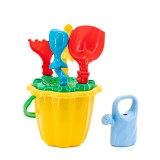 Set jucarii nisip Maxtar ProVoyage Vacation, 7 piese: găleată, greblă, lopată, forme, stropitoare, multicolor