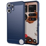 Husa Nothing CMF Phone 2 Pro Techsuit Carbon Silicone, albastru