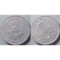 Paraguay 1938 - 2 pesos, circulata