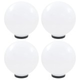 VidaXL Lămpi glob cu LED, 4 buc., 30 cm, PMMA, sferic
