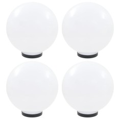 vidaXL Lămpi glob cu LED, 4 buc., 30 cm, PMMA, sferic