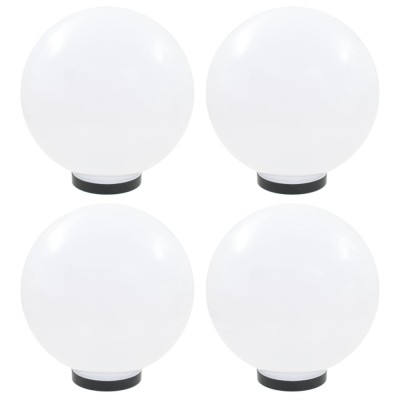 vidaXL Lămpi glob cu LED, 4 buc., 30 cm, PMMA, sferic foto