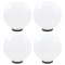 vidaXL Lămpi glob cu LED, 4 buc., 30 cm, PMMA, sferic