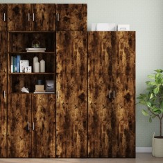 vidaXL Dulap de depozitare slim, stejar fumuriu, 45x42,5x225 cm, lemn 3281291