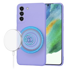 Husa silicon Samsung Galaxy S21 FE 5G Techsuit SoftFlex MagSafe, violet foto