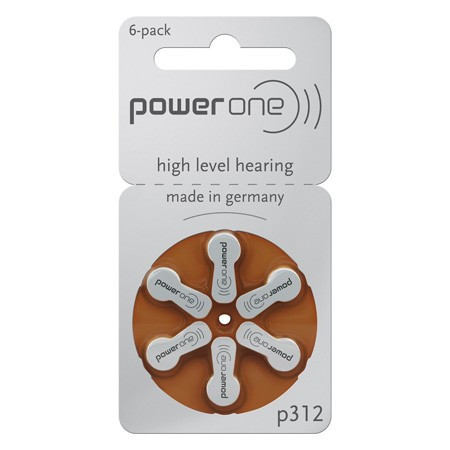 BATERII AUDITIVE POWER ONE P312 BLISTER 6 VARTA BAT0272
