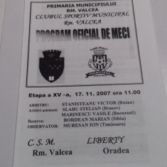 program CSM RM. Valcea - Liberty Oradea