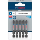 Bosch PRO Impact - Set capete de insurubare profil PH2 5 bucati