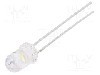 Dioda LED, 5mm, alb cald, 5800mcd, 7,5mA, 3...15V, OPTOSUPPLY - OSM55131A-VV