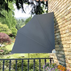 Copertina laterala pliabila de balcon, gri, 140x140 cm GartenMobel Dekor foto