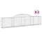 Cosuri gabion arcuite, 3 buc., 300x30x60/80 cm, fier galvanizat