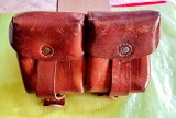 G262-Cartusiera militara RPR/RSR din piele groasa de bovina in stare buna. Marimi: 17/ 12 cm.