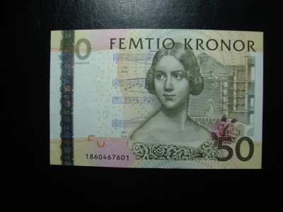 SUEDIA 50 KRONOR AUNC/UNC foto