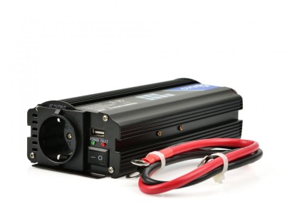 Convertor de tensiune 24V-230V/800-1600W, Geko G17007 foto