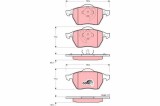 Placute frana Audi A3 06, TT 06; Seat Ibiza III 09, Leon 06, Toledo II 06; Skoda Octavia I 10; VW Golf III 98, montare Fata, nu este pregatit pentru