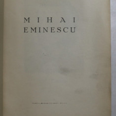 MIHAI EMINESCU de N. PETRASCU (1934)