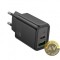 Incarcator Retea HOCO N61 20W 3A 1 x USB-A - 1 x USB-C Negru