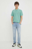 Cumpara ieftin Levi&#039;s polo de bumbac culoarea verde, neted