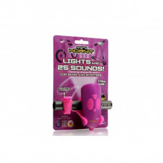 Claxon Mini Hornit cu lumina - roz si mov foto
