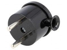 Conector Alimentare AC 2P 230V 16A Negru