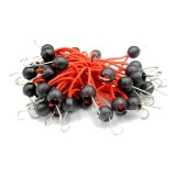 Cordelina elastica cu carlig pentru fixare prelata, reutilizabile, 10 cm, set 10 bucati