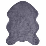 vidaXL Covor Faux din L&acirc;nă de oaie Antracit 80 x 120 cm Poliester 42021608