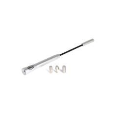 ANTENA AUTO EXTERIOR CROMATA 16.5CM CU 3 ADAPTOARE (4-5-6MM)