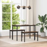 vidaXL bancă Stejar fumuriu 80 x 35 x 45 cm Lemn compozit 892592