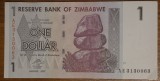 1 dollar 2007, Zimbabwe, XF-AUNC
