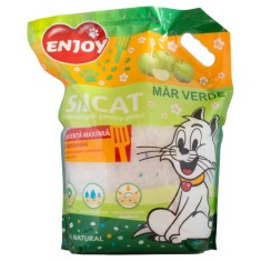 Nisip pentru litiera cu mar verde Enjoy 7.6 L