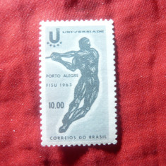 Serie 1 valoare Brazilia 1963 - Sport - Universiada