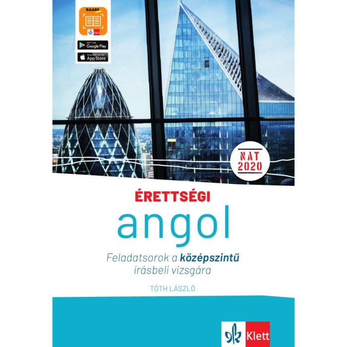 &Eacute;retts&eacute;gi - Angol feladatsorok a k&ouml;z&eacute;pszintű &iacute;r&aacute;sbeli vizsg&aacute;ra + ingyenes applik&aacute;ci&oacute; - 10 feladatsor a k&ouml;z&eacute;pszintű &iacute;r&aacute;sbeli vizsg&aacute;ra, a tanul&aacute;st seg&iacute;t