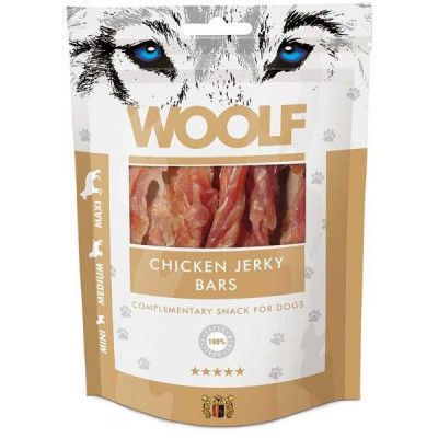 WOOLF Chicken Jerky Bars 100g foto