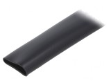Tub de protecţie PVC neagră 7,34mm 30,48m