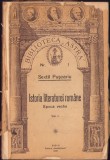 C8202N Istoria literaturii rom&acirc;ne, cursuri populare de Sextil Pușcariu, volumul I, Epoca veche, cu 61 de ilustrații, 1920, Sibiu