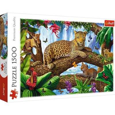 Puzzle Trefl 1500 Jaguar Intr-o Pauza Odihnitoare foto