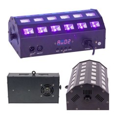 PROIECTOR LED 2 IN 1 ALBE SI UV 24 X 3W CU DMX foto