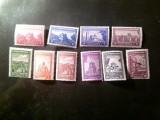 Serie mica Serbia 1942 Ocupatia germana - Manastiri - 10 val. (din 11 val)