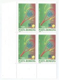 |Romania, LP 1391/1995, A V-a editie &quot;Open Tenis&quot; Bucuresti, bloc 4, MNH