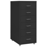 Cumpara ieftin Fiset mobil, negru, 28x41x69 cm, metal