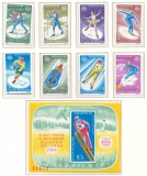 Romania 1984 Mi 4003/10 + bl 199 MNH - Jocurile Olimpice de iarna, Saraievo, Nestampilat