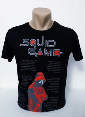 Tricou barbați negru squid game - XXL foto