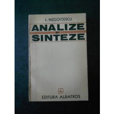 I. NEGOITESCU - ANALIZE SI SINTEZE