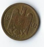 Moneda 10 lei 1930, Paris - Romania, Bronz-Aluminiu