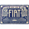 Placa metalica Fiat - Since 1899 Logo Blue 20x30 cm