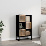 vidaXL Dulap &icirc;nalt, negru, 70x35x125 cm, lemn prelucrat