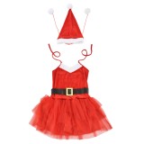 Costum Craciunita, 64 x 50 cm, EUR 36-42, 100% poliester, alb/rosu HausGarden Leisure