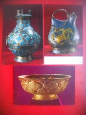 HOPCT 5346 - 3 CARTI POSTALE-ARTA MILENARA IN -CHINA -ASIA-NECIRCULATA