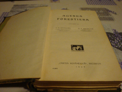 Stinghe / Sburlan - Agenda forestiera- 1927 foto